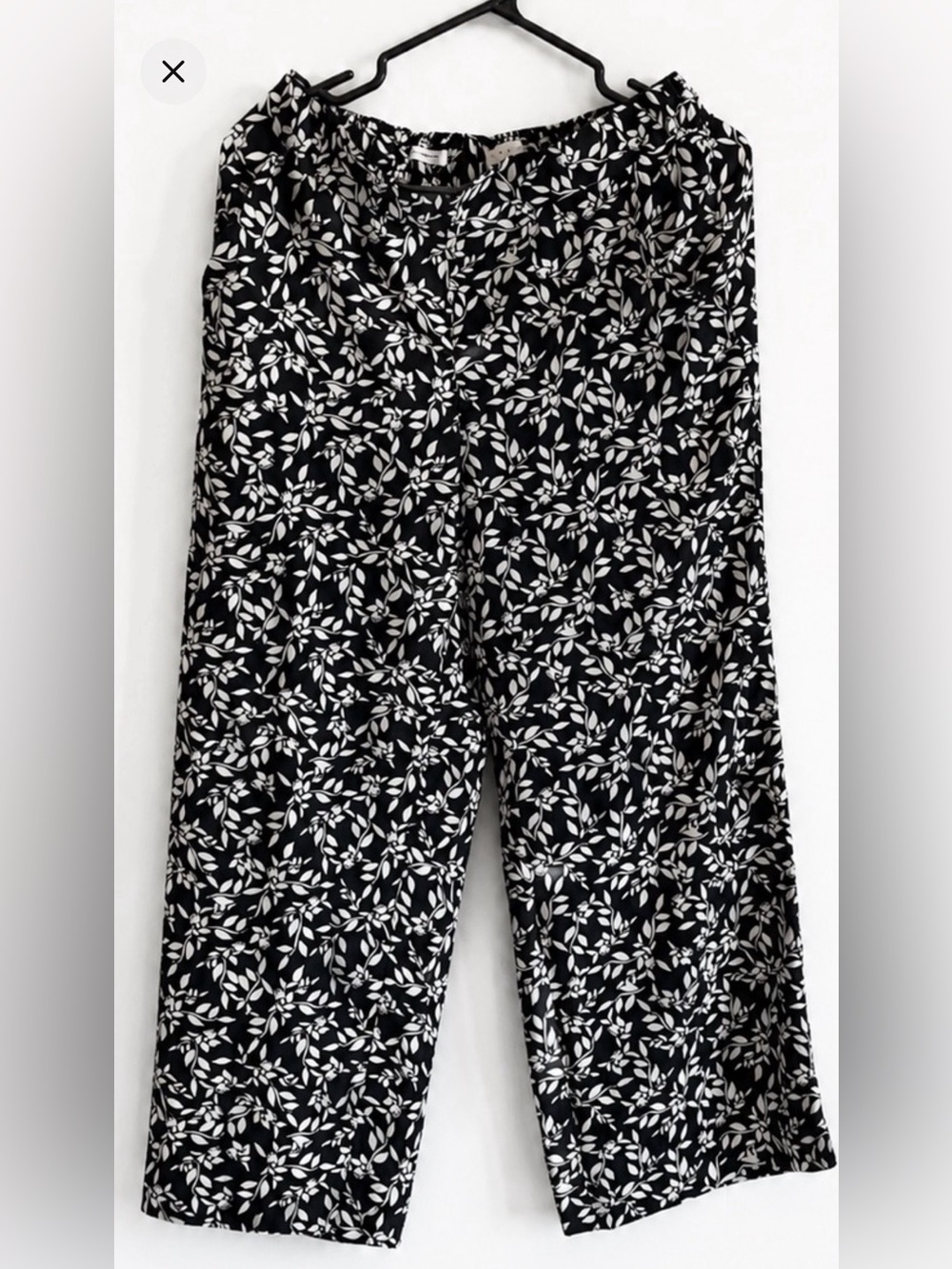 LOFT Flowy Wide Leg Pants with Elastic Waist